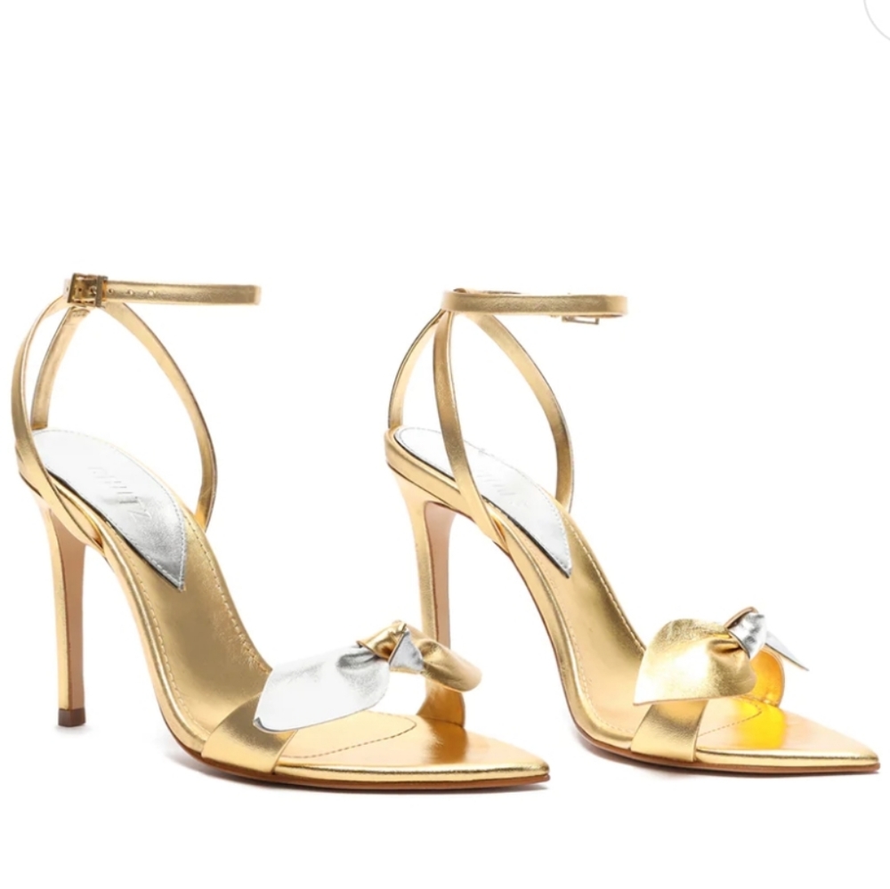 NWT Schutz Gold Metallic Elora Sandal size 9.5